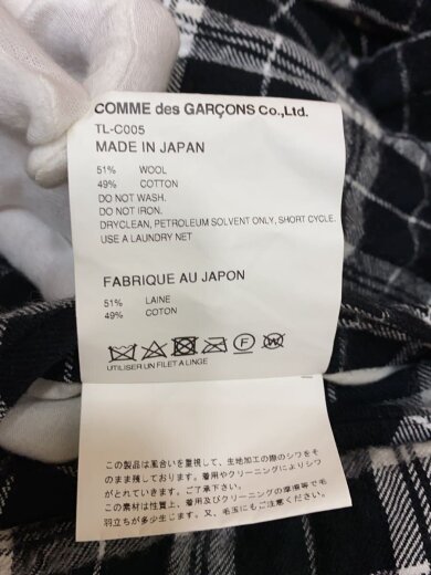 商品画像：長袖ワンピース/S/ウール/BLK/チェック/TL-C005 5