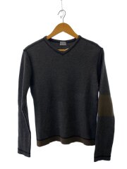 00S/Vネック/ニット・セーター/ウール/グレー/3612-6015