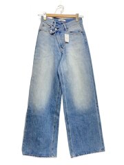 CROSS WAIST WIDE STRAIGHT/1/コットン/IDG/無地/010HA211-6001