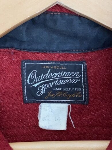 商品画像：CPO/チンスト・マチ付/ネルシャツ/16/--/RED/無地 3