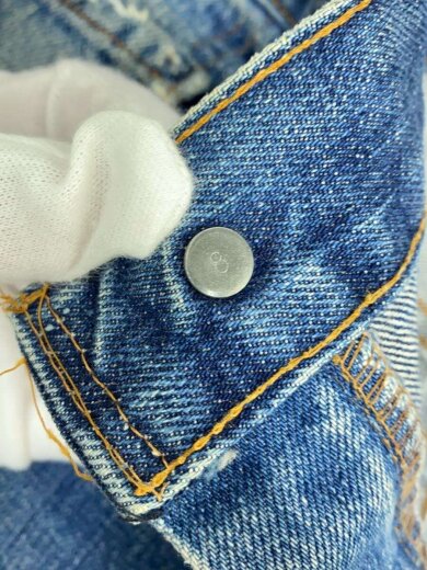 商品画像：70s/505-0217/ボタン裏刻印8/42TALON/スモールe/35/デニム/ブルー 4