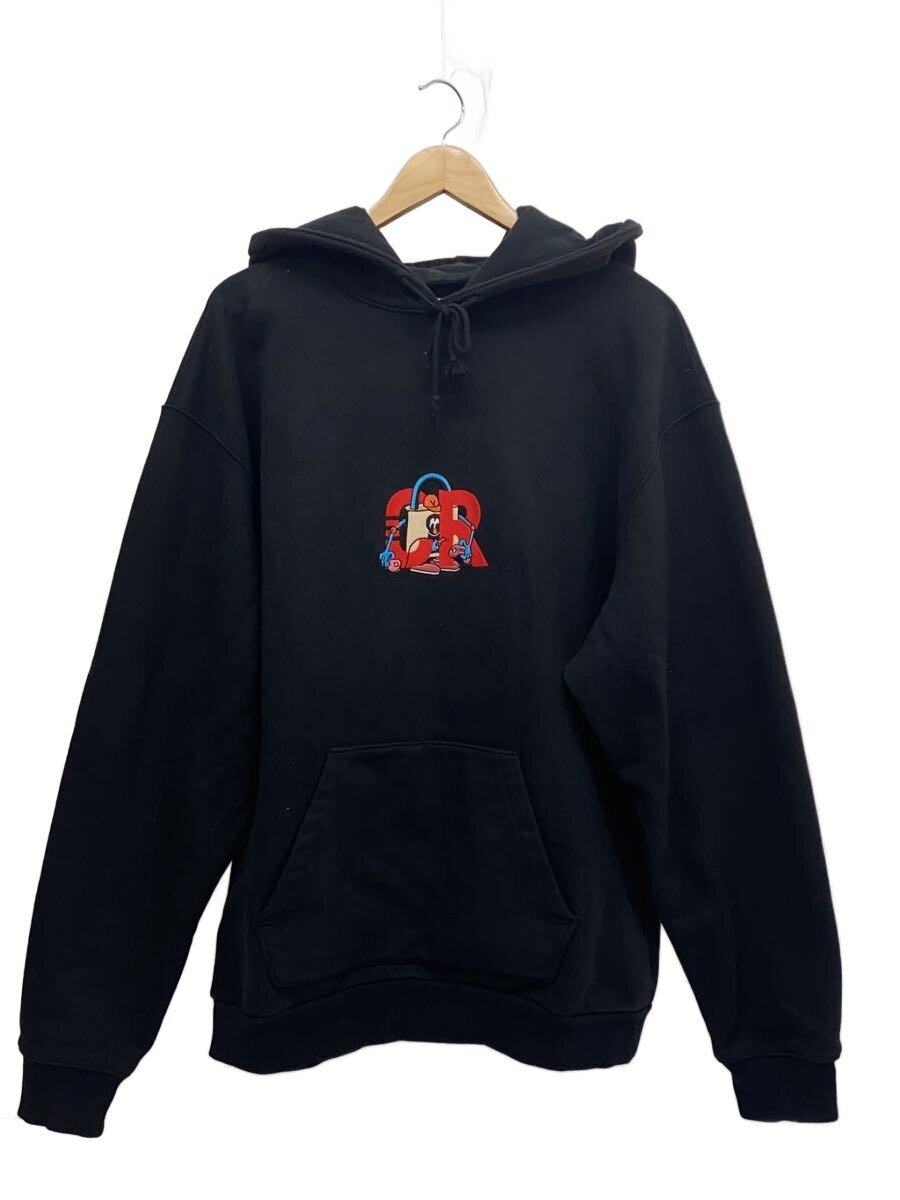 vaultroom / CRAZY RACCOON/プルオーバーパーカー/L/コットン/BLK/汚れ、ヨレ有