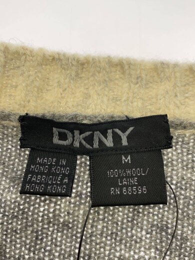 商品画像：90s/カラーブロック/Vネックデザインニット/M/ウール/グレー 3