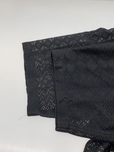 商品画像：RASCHEL LACE BASEBALL SHIRT/半袖シャツ/S/ポリエステル/ブラック// 5