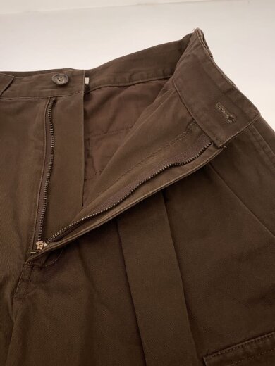 商品画像：25AW/WIDE TUCK WORK PANTS/0/コットン/BRW/19110-7172/アタリ有 3