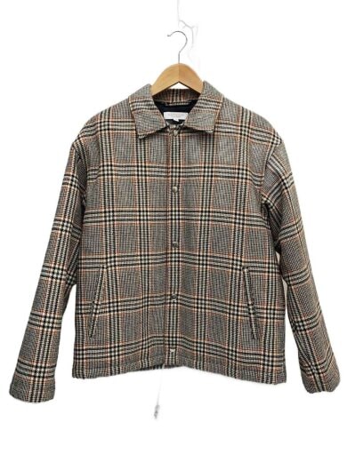 商品画像：パデットコーチジャケット/M/ポリエステル/GRY/チェック/1225-133-8613 1