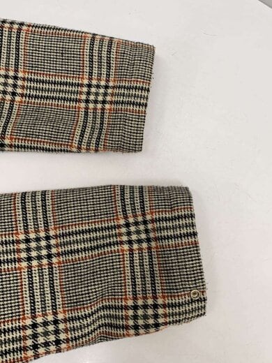 商品画像：パデットコーチジャケット/M/ポリエステル/GRY/チェック/1225-133-8613 4