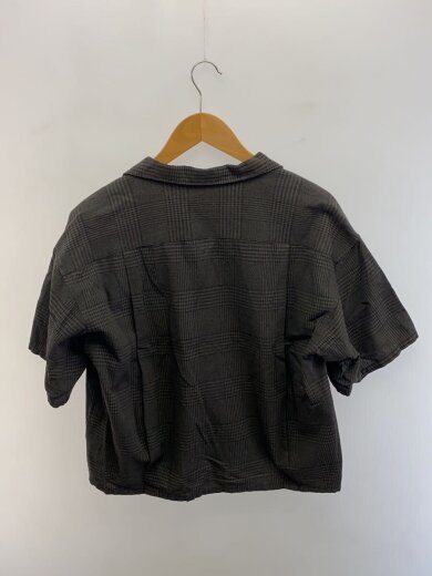 商品画像：BLC CHECK CROPPED OP SHIRT/M/コットン/BLK/チェック/8316-149-0195// 2