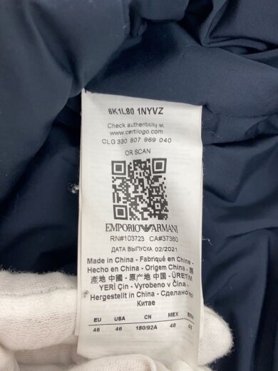 商品画像：中綿コート/46/ウール/ネイビー/6K1L80 1NYVZ 4