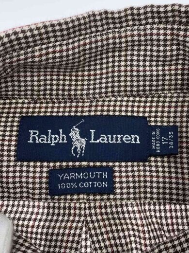 商品画像：YARMOUTH/ボタンダウン/長袖シャツ/17/コットン/ブラウン/チェック 3