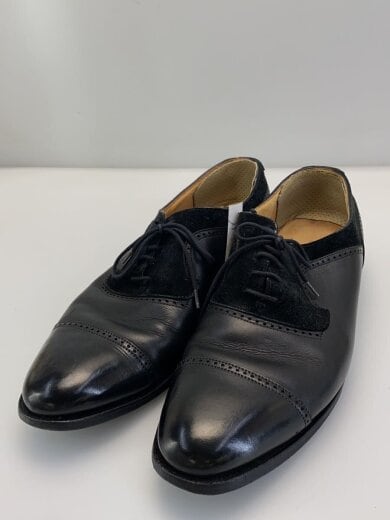 商品画像：ストレートチップ/イングランド製/ドレスシューズ/US9/BLK/レザー/使用感有 2