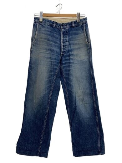 商品画像：デニムチノトラウザー/ボタンフライ/ボトム/30/デニム/IDG/無地 1