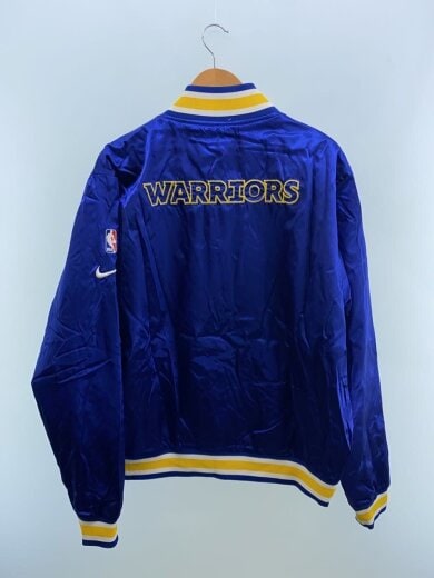 商品画像：NBA/GOLDEN STATE WARRIORS /スタジャン/XL/ナイロン/BLU/無地/AV6586-49 2