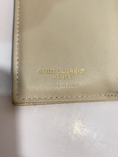 商品画像：カサンドラ/3つ折り財布/レザー/ベージュ/角スレ有/パイピング割れ有 3