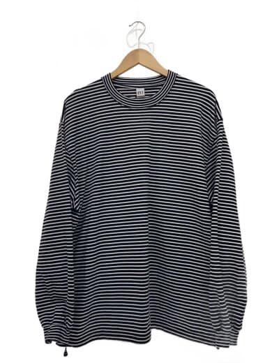 商品画像：ES.1/エスアイ/BORDER LS T-SHIRT/長袖Tシャツ/XL/コットン/WHT/ボーダー/T006 1