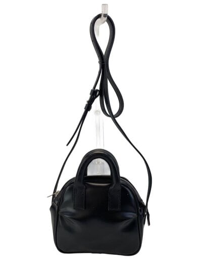 商品画像：BOSTON with strap/ショルダーバッグ/レザー/BLK 1