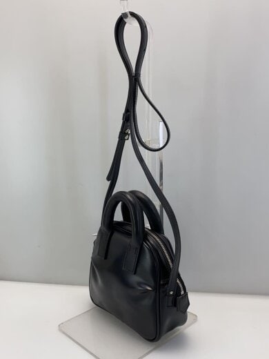 商品画像：BOSTON with strap/ショルダーバッグ/レザー/BLK 2