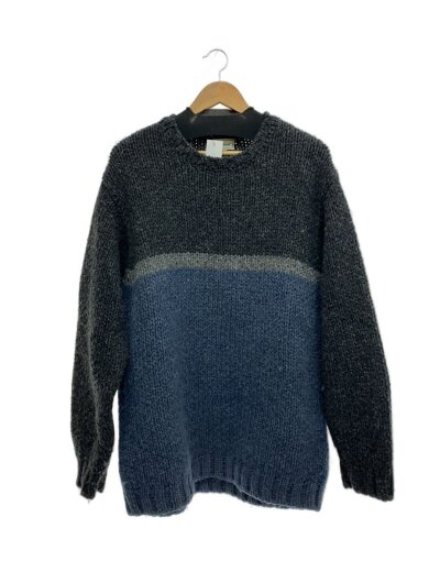 商品画像：90s/カナダ製/3カラーネップローゲージニット・セーター(厚手)/L/ウール/GRY// 1
