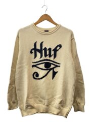 horus jacquard sweater/ニット・セーター(薄手)/L/コットン/IVO/無地