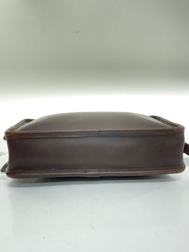 商品画像：OLD/ショルダーバッグ/レザー/ブラウン/USA製/角スレ・キズ有/ZIP丸カン 4