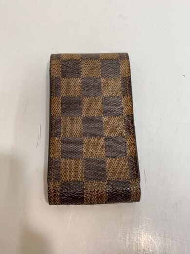 商品画像：エテュイ・シガレット_ダミエ・エベヌ/レザー/BRW/チェック/メンズ 2