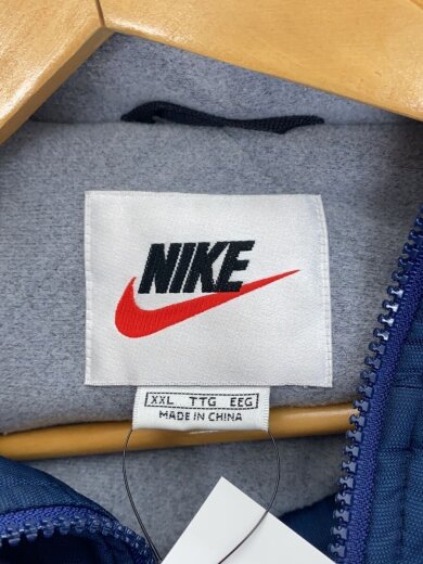 商品画像：90s/銀タグ/中綿入りナイロンジャケット/XXL/ポリエステル/NVY/H8 YGT 3