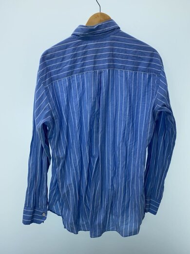 商品画像：Oversized Shirt/長袖シャツ/1/コットン/ブルー/ストライプ/US1323/全体シワ有 2