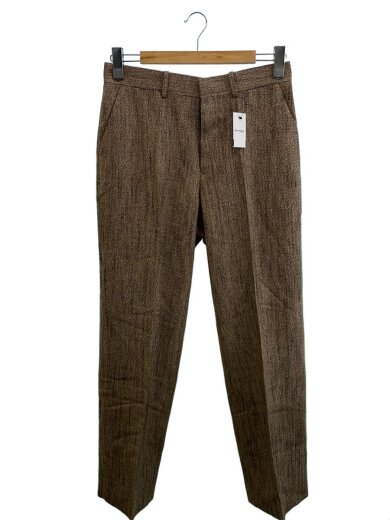 商品画像：タグ付属/スラックスパンツ/3/ウール/ブラウン/A20AP02MT/シワ有 1