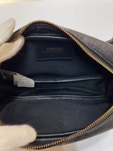 商品画像：90s Logo Print Leather Belt Bag/ショルダーバッグ/PVC/BLK/汚れ有 6