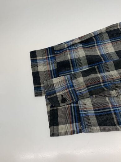 商品画像：80s/Men’s Store/長袖シャツ/XL/ポリエステル/グレー×ネイビー/チェック 6