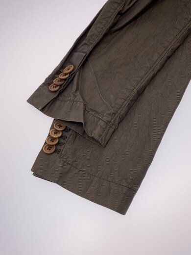 商品画像：90s～00s/ナイロンテーラードジャケット/48/ナイロン/カーキ 4