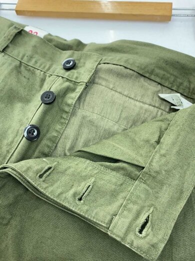 商品画像：PANTALON BLESLE M-47/ヘンプ混/カーゴパンツ/--/コットン/GRN/無地 3