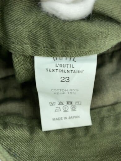 商品画像：PANTALON BLESLE M-47/ヘンプ混/カーゴパンツ/--/コットン/GRN/無地 5