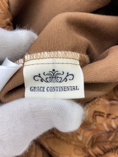 商品画像：レースドッキング/長袖ワンピース/38/コットン/BRW/01214 31103-00 3