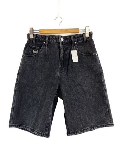 商品画像：ブラックデニム ショートパンツ/30/ブラック 1