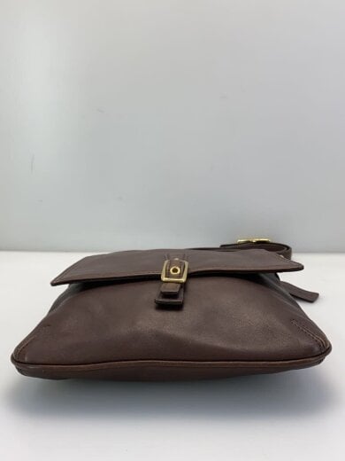 商品画像：オールド/フラップ/ショルダーバッグ/レザー/BRW/9592/角スレ有 4