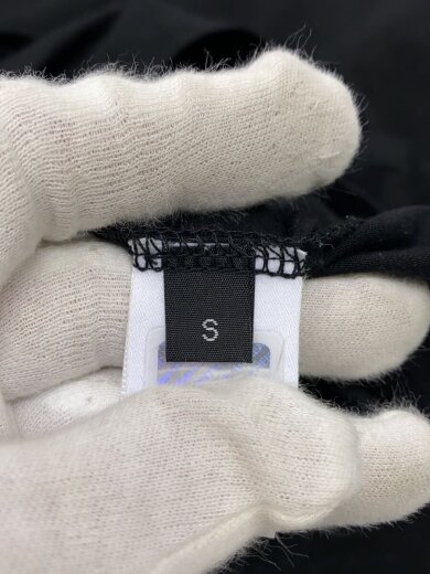 商品画像：Tシャツ/S/コットン/レーヨン混/BLK/無地 4