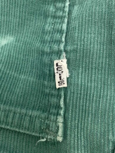 商品画像：70-80S/517/42TALON/白タブ/ブーツカットパンツ/--/コーデュロイ/GRN/無地 4