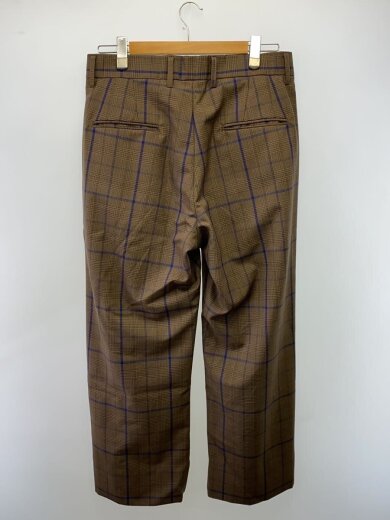 商品画像：26SS/wool mohair baggy fit trouser/3/ウール/ブラウン/チェック 2