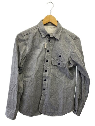 商品画像：ワークシャツ/長袖シャツ/XS/コットン/GRY/無地/SUGF375 1