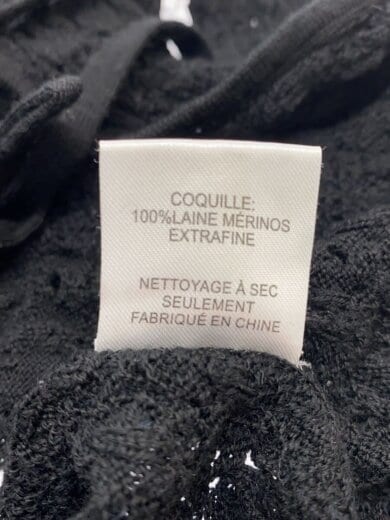 商品画像：23AW/NELLE LACE L/S カーディガン/M/ウール/BLK 4