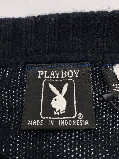 商品画像：ニット・セーター(厚手)/L/アクリル/BLK/ボーダー 3