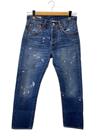 商品画像：501/ペイント加工 デニムパンツ/28/インディゴ/PC9-0047H-0000 1