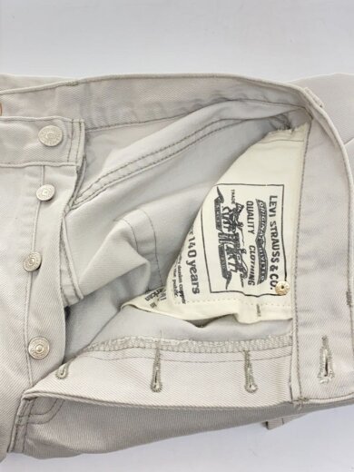 商品画像：90s/ユーロ/スペイン製/ストレートパンツ/30/デニム/WHT/無地/517 0247 3