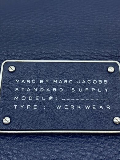 商品画像：ホーボー/ワンショルダー/ショルダーバッグ/レザー/NVY/無地/M0007185 5