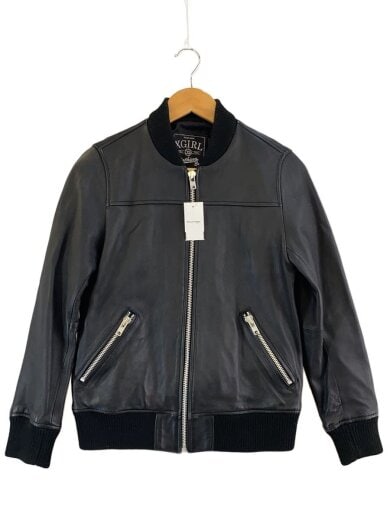商品画像：レザージャケット・ブルゾン/1/羊革/BLK/無地/05171502/フード欠品 1