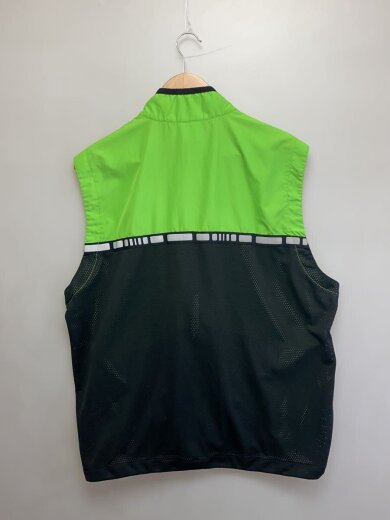 商品画像：90-00s/メッシュ切替ベスト/ジップリフレクター/XL/ポリエステル/GRN 2