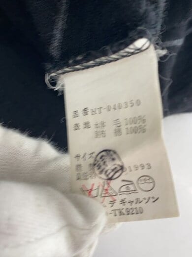 商品画像：モックネックニット・セーター(厚手)/ウール/BLK/ボーダー/HT-040350/AD1993 4