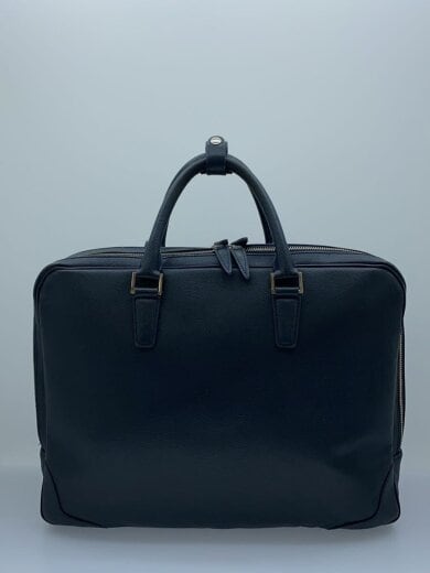 商品画像：UA別注/ボストンバッグ/レザー/NVY/無地/角擦れ有 3