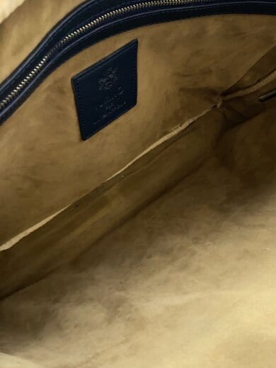 商品画像：UA別注/ボストンバッグ/レザー/NVY/無地/角擦れ有 6